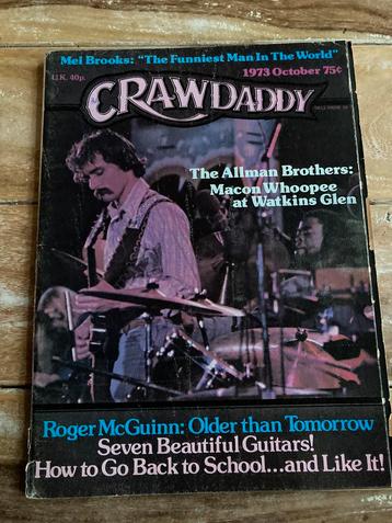 Crawdaddy Magazine 1973 Allman Brothers ROGER MCGUINN Brooks beschikbaar voor biedingen
