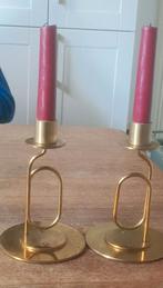 Vintage messing Ikea kandelaars 1999, Huis en Inrichting, Ophalen of Verzenden, Metaal, Minder dan 25 cm