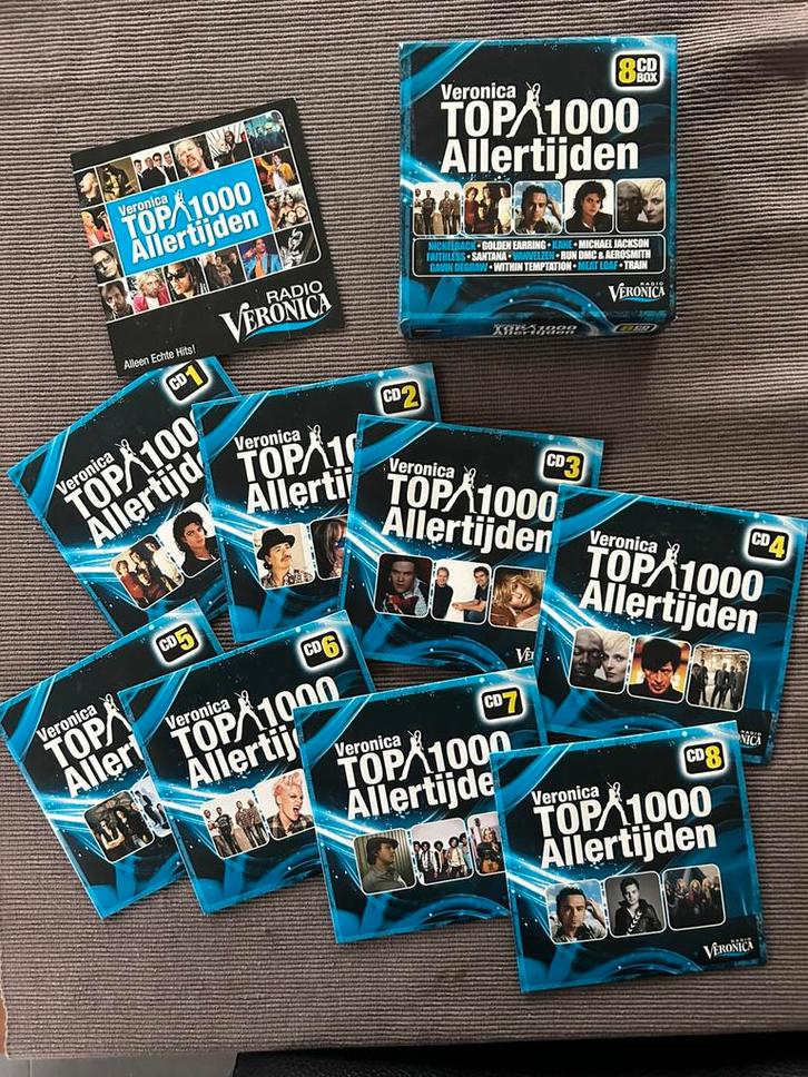 Veronica TOP 1000 allertijden - 8 cd box - ed 2011, Cd's en Dvd's, Cd's | Verzamelalbums, Zo goed als nieuw, Pop, Boxset, Ophalen of Verzenden