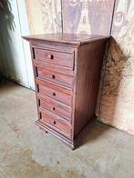 Teakhouten ladekast, nachtkastjes, bijzettafel afm. 40x38m e, Huis en Inrichting, Kasten | Ladekasten, Zo goed als nieuw, Minder dan 100 cm