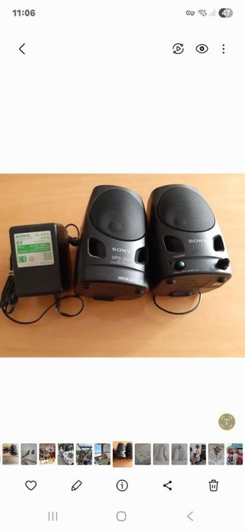 Sony highfy stereo boxjes met oplader 30€ beschikbaar voor biedingen