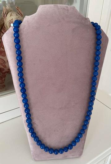 Prachtige lapis lazuli ketting 14k sluiting diamanten 1ct beschikbaar voor biedingen