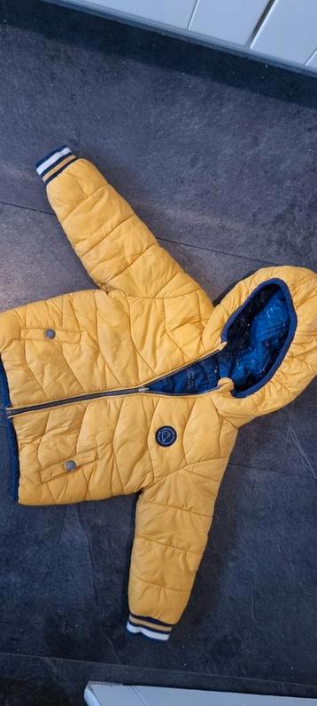 Reversible Winterjas Maat 86 - Okergeel/Blauw beschikbaar voor biedingen