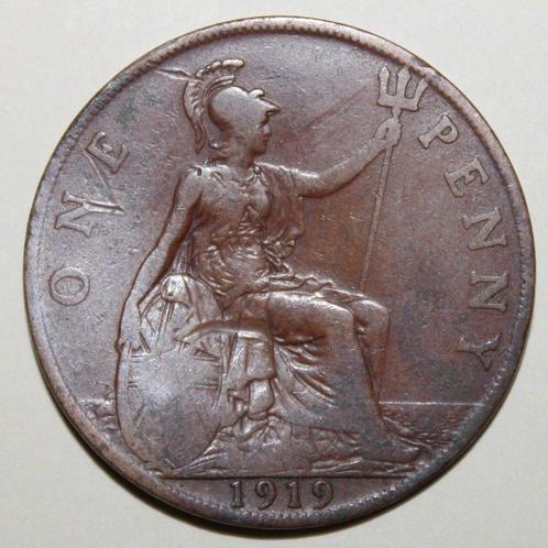 Verenigd Koninkrijk 1 Penny 1919 - KM#810, Postzegels en Munten, Munten | Europa | Niet-Euromunten, Losse munt, Overige landen