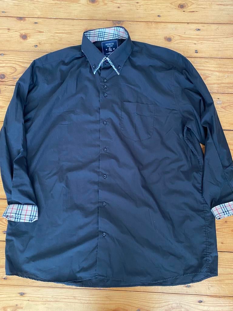 DO&CO Italy ZWART OVERHEMD 3 XL, Kleding | Heren, Ophalen of Verzenden, Zo goed als nieuw, Zwart, Overige halswijdtes