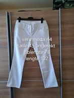 Vero moda witte broek maat 44, Kleding | Dames, Broeken en Pantalons, Lang, Maat 42/44 (L), Ophalen of Verzenden, Wit