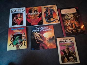 7x Boris Vallejo oa Portfolio Mirage Art Ladies - 18+ beschikbaar voor biedingen
