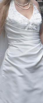Trouwjurk 42-44-46, Kleding | Dames, Trouwkleding en Trouwaccessoires, Ophalen, Gedragen, Wit, Trouwjurk