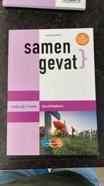 Samengevat Geschiedenis vmbo gt mavo, Ophalen of Verzenden, Zo goed als nieuw, VMBO, Geschiedenis