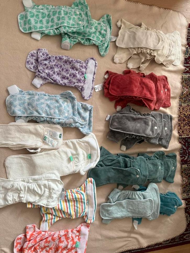 Wasbare luiers maat 1 ZGAN, Kinderen en Baby's, Babykleding | Baby-kledingpakketten, Zo goed als nieuw, One size, Ophalen of Verzenden