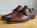 Magnanni gespschoenen | maat 39,5 | bruin leer, Bruin, Ophalen of Verzenden, Magnanni, Gespschoenen