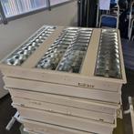 10 ZEER NETTE TL ARMATUREN 60X60 CM HF 4X14 WATT, Ophalen, Gebruikt, Metaal