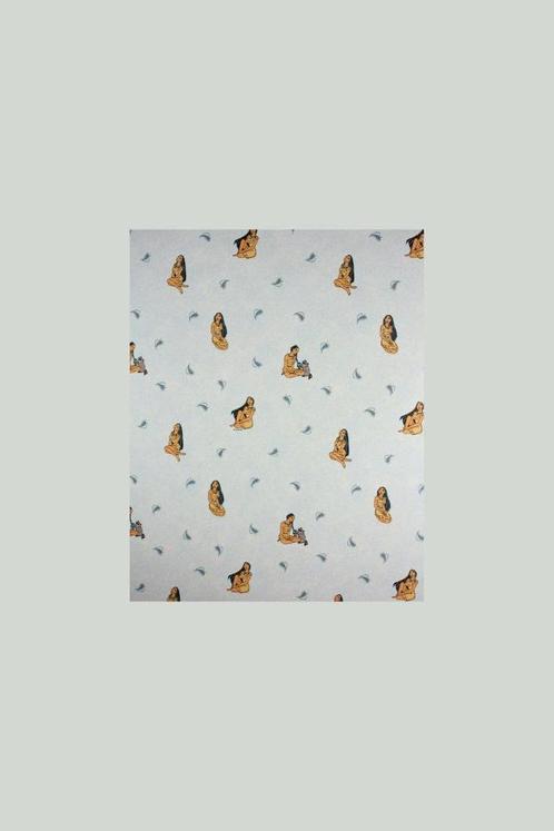 5551 Disney behang Pocahontas Meeko  jaren 90 swiet, Huis en Inrichting, Stoffering | Behang, Blauw, Zwart, Grijs, Verzenden