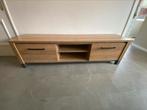 Mooi en stevig houten tv meubel met stalen greepjes, Huis en Inrichting, Kasten | Televisiemeubels, Ophalen, Minder dan 50 cm