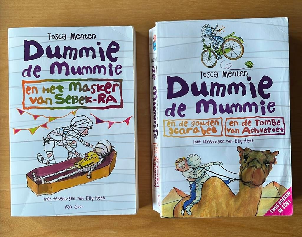 3 Dummie de mummie verhalen (in 2 boeken), Gelezen, Fictie algemeen, Ophalen of Verzenden, Tosca Menten