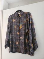 Vintage blouse met eenden eend maat 40 / M, Maat 38/40 (M), Ophalen of Verzenden, Zo goed als nieuw