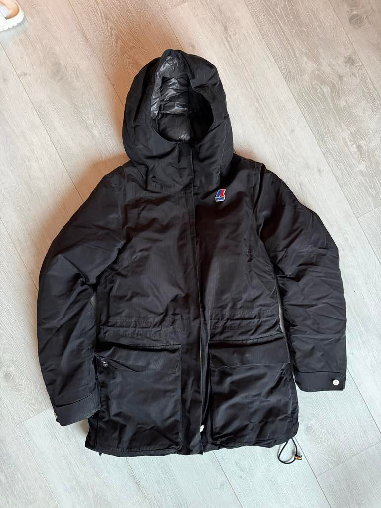 Kway Zwart Jas - Maat 9 (chest 78/82) - Gedragen, Ophalen of Verzenden, Gedragen, Maat 38/40 (M), Zwart