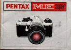 Asahi Pentax ME Super boekje, Audio, Tv en Foto, Fotocamera's Analoog, Spiegelreflex, Gebruikt, Pentax, Ophalen