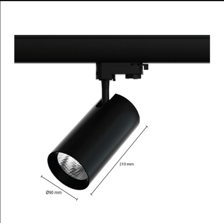 LEDSPOT 20 WATT/ 22.95/WINKEL/VERLICHTING/RAIL/ SPOT/WONING/, Huis en Inrichting, Lampen | Spots, Nieuw, Plafondspot of Wandspot