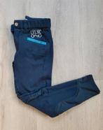 Donkerblauwe La Valencio rijbroek, bling,140, full grip, Dieren en Toebehoren, Paardrijkleding, Gebruikt, Kinderen, Springen, Onderkleding