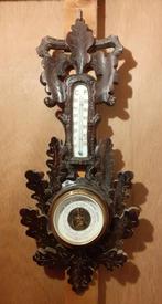 BAROMETER Weerglas prachtig houtsnijwerk, Ophalen of Verzenden, Gebruikt, Barometer