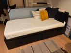 IKEA Flekke Daybed - Leiden, Huis en Inrichting, Ophalen, Eenpersoons, Zwart, Zo goed als nieuw