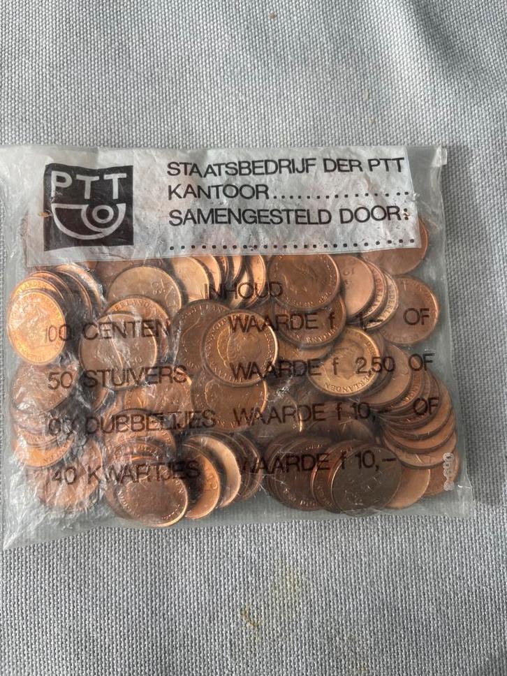 100 Centen in originele PTT zak, Postzegels en Munten, Munten | Nederland, Losse munt, 1 cent, Koningin Juliana, Ophalen of Verzenden