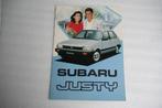 Folder Subaru Justy (08-1984) (17), Ophalen of Verzenden, Nieuw, Overige merken