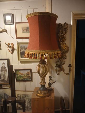 Lamp italiaanse lamp vloerlamp hout vintage beschikbaar voor biedingen