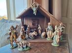 Kerststal met Italiaanse beeldjes van rond 1900, Diversen, Kerst, Ophalen of Verzenden, Zo goed als nieuw