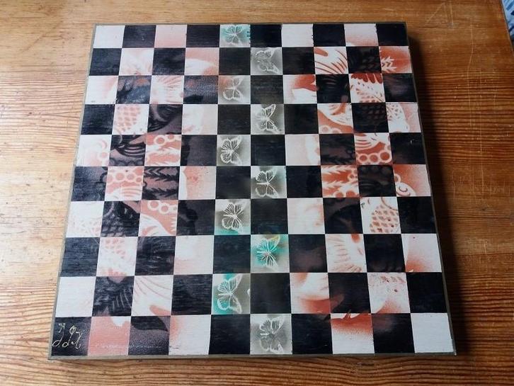 Kunstzinnig Dambord, Antiek en Kunst, Kunst | Designobjecten, Ophalen of Verzenden