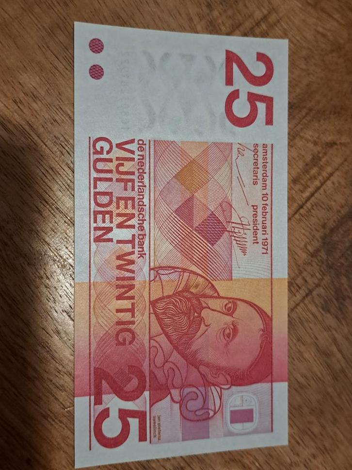 25 Gulden Sweelinck 1971 - UNC, Postzegels en Munten, Munten | Nederland, Ophalen of Verzenden