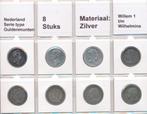 Nederland serie zilveren guldenmunten Willem 1 t/m Wilhelmin, Postzegels en Munten, Munten | Nederland, 1 gulden, Setje, Zilver