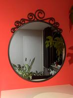 Mooie ronde spiegel met sierlijke rand, Ophalen, Minder dan 50 cm, Rond, Zo goed als nieuw