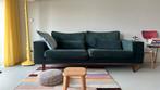 Groene velours bank, Huis en Inrichting, Banken | Bankstellen, Ophalen, Gebruikt, 150 tot 200 cm, Driepersoons