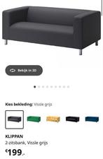 IKEA Klippan 2-zitsbank - Vissle Grijs, Ophalen, Gebruikt, 150 tot 200 cm, Tweepersoons