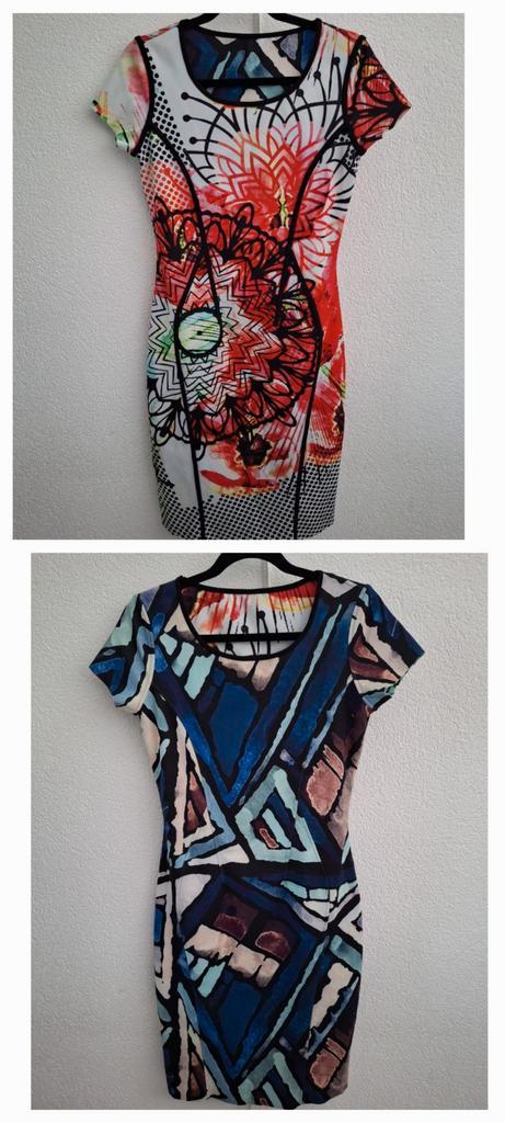 Eroke mooie 2 kanten draagbare Jurk, mt S, Kleding | Dames, Jurken, Zo goed als nieuw, Maat 36 (S), Boven de knie, Ophalen of Verzenden