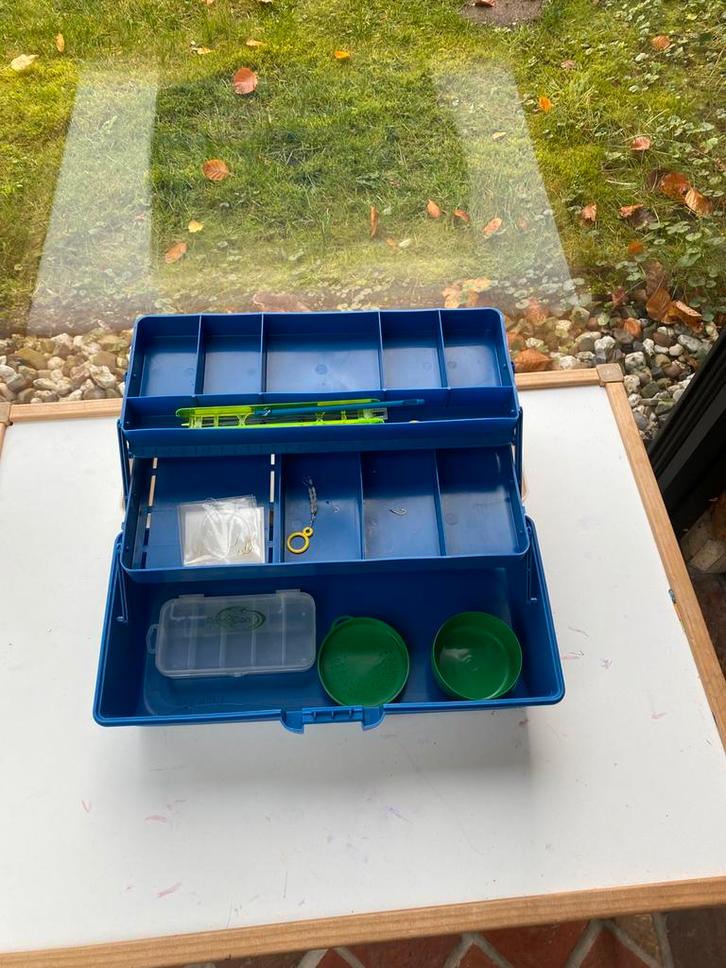 Vissen, Watersport en Boten, Hengelsport | Algemeen, Zo goed als nieuw, Koffer of Tas, Ophalen of Verzenden