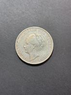 2 1/2 Gulden wilhelmina grof haar 1929, Ophalen of Verzenden, Overige landen