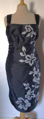 Mooie donkergrijze bewerkte jurk van Linea Raffaelli! 40, Kleding | Dames, Maat 38/40 (M), Verzenden, Nieuw, Grijs