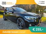 BMW 1 Serie 118i M-sport LEER/airco/CRUISE/19 i € 14.999,0, Auto's, BMW, Gebruikt, Zwart, Leder, Bedrijf