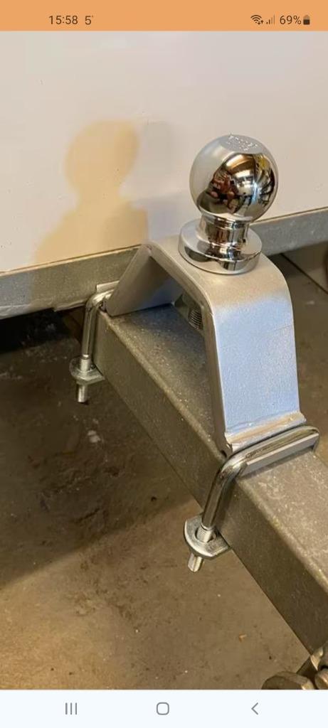 Disseladapter, disselsteun, fietsendrager op dissel, Caravans en Kamperen, Kampeeraccessoires, Zo goed als nieuw, Ophalen of Verzenden