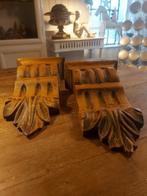 Stel antieke console antieke wand console hout, Ophalen of Verzenden