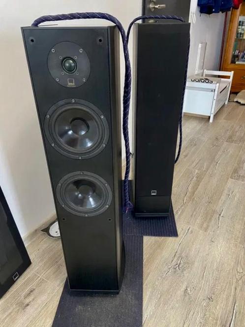 Dali Evidence 470 zwart - defect, Audio, Tv en Foto, Luidsprekers, Gebruikt, Front, Rear of Stereo speakers, 120 watt of meer