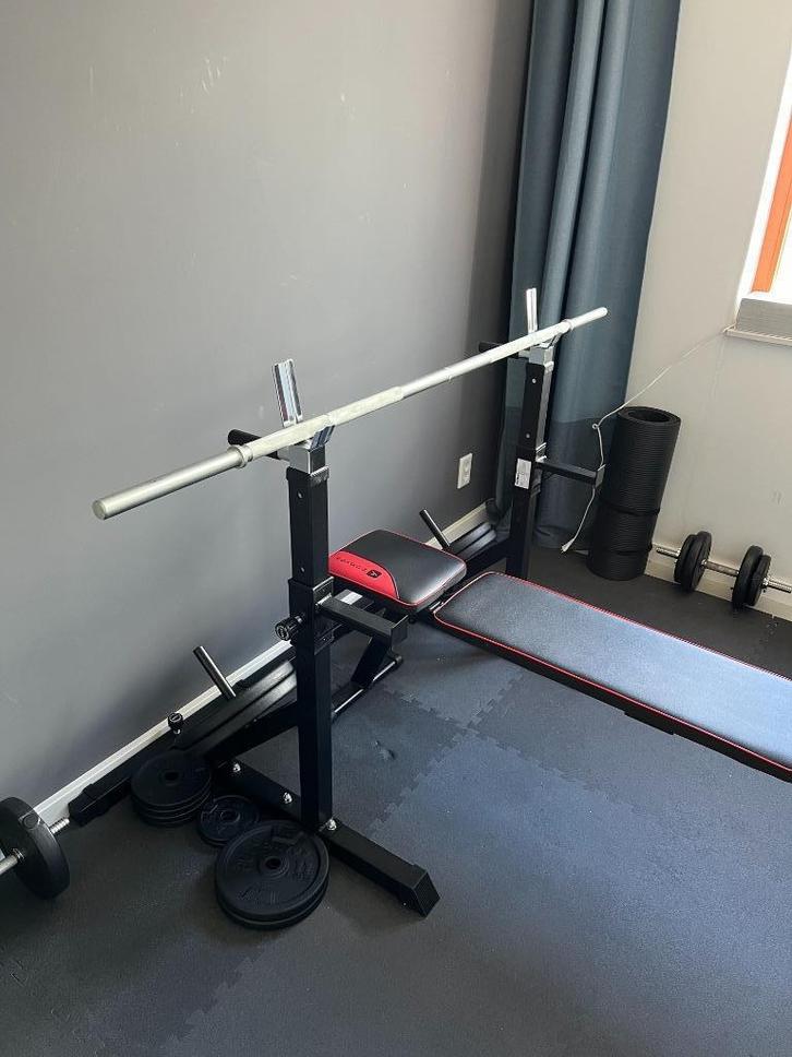 GORILLA SPORTS verstelbaar squat en bench press rack, Sport en Fitness, Fitnessmaterialen, Gebruikt, Overige typen, Benen, Borst