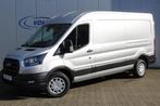 Ford Transit 350 2.0 TDCI L3H2 Trend 130pk Trend Net ingered, Origineel Nederlands, Te koop, Zilver of Grijs, Dodehoekdetectie