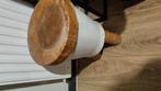 Krukjes bijzettafel  hout staal wit en zwart, Huis en Inrichting, Woonaccessoires | Zuilen en Pilaren, Ophalen, Zo goed als nieuw