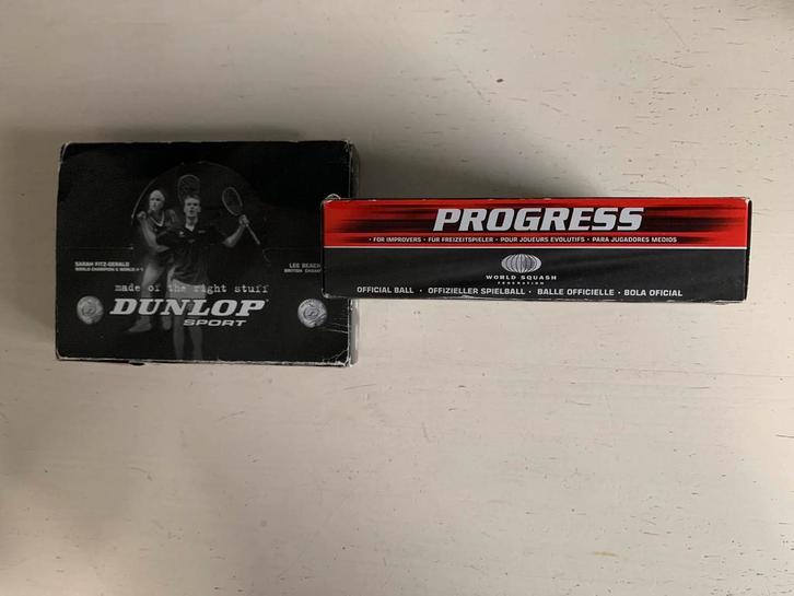 Dunlop Progress squashballen – 21 stuks – nieuw, Sport en Fitness, Squash, Nieuw, Toebehoren, Ophalen of Verzenden