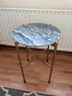 Bijzettafel met marmeren blad, Overige materialen, Minder dan 55 cm, Gebruikt, Vintage modern