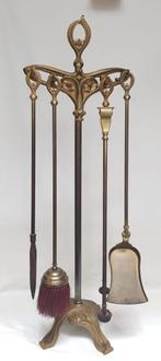 Haardset Art Nouveau in de stijl van Guimard., Antiek en Kunst, Ophalen of Verzenden